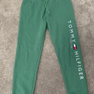 Green Tommy Hilfiger joggers